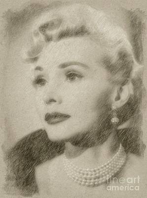 Fantasy Drawings Rights Managed Images - Zsa Zsa Gabor, Actress Royalty-Free Image by Esoterica Art Agency
