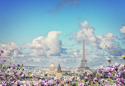 Paris Skyline Photos - Spring Day in Paris by Anastasy Yarmolovich