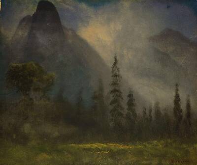 Maps Rights Managed Images - Albert_Bierstadt_-Yosemite_Valley Royalty-Free Image by Albert  Bierstadt