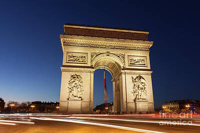 Staff Picks Judy Bernier Rights Managed Images - Arc de Triomphe in the Charles de Gaulle square, Paris, Ile-de-F Royalty-Free Image by Francisco Javier Gil Oreja