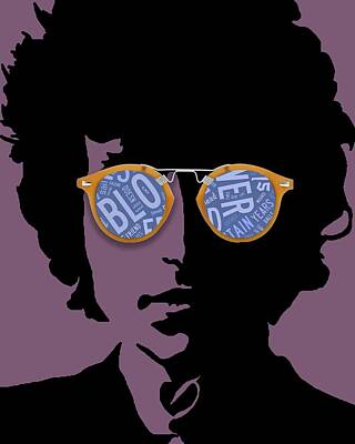Rock And Roll Mixed Media - Blowin in The Wind Bob Dylan by Marvin Blaine