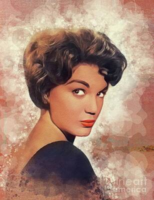 Jazz Painting Royalty Free Images - Connie Francis, Music Legend Royalty-Free Image by Esoterica Art Agency