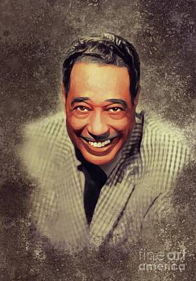 Musician Paintings - Duke Ellington, Music Legend by Esoterica Art Agency