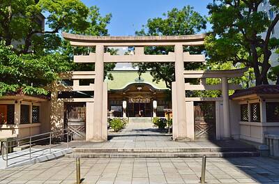 Queen - Ikasuri-jinja, torii - Ikasuri Zama Shrine, Chuo, Osaka, Japan by Celestial Images