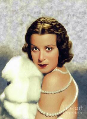 Steampunk Illustrations Royalty Free Images - Kitty Carlisle, Vintage Actress Royalty-Free Image by Esoterica Art Agency