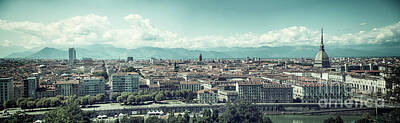 Tina Turner - Panoramic view of Turin city center, in Italy by Stefano C