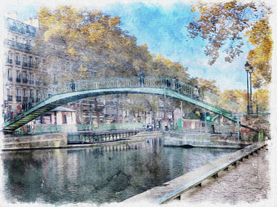Ballerina - Paris Canal Bridge by Tom Reynen