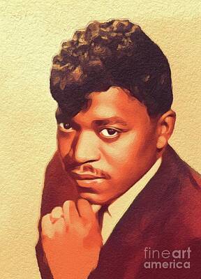 Jazz Painting Royalty Free Images - Percy Sledge, Music Legend Royalty-Free Image by Esoterica Art Agency