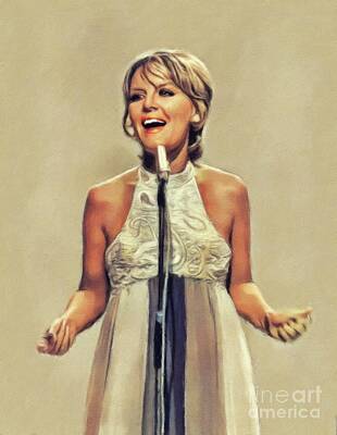 Music Paintings - Petula Clark, Music Legend by Esoterica Art Agency