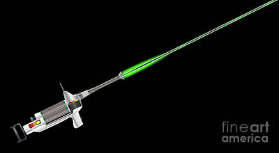 Science Fiction Digital Art - Sci-Fi Laser Rifle by Bigalbaloo Stock
