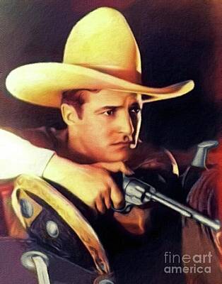Actors Rights Managed Images - Tom Mix, Vintage Actor Royalty-Free Image by Esoterica Art Agency