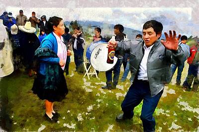 Beer Royalty-Free and Rights-Managed Images - Palm Sunday in CAJAMARCA. by Carlos Mora