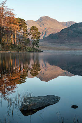 Laundry Room Signs - Beautiful Autumn Fall colorful sunrise over Blea Tarn in the Lak by Matthew Gibson