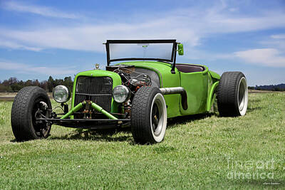 Lucky Shamrocks Rights Managed Images - 1925 Dodge Bros Roadster Royalty-Free Image by Dave Koontz