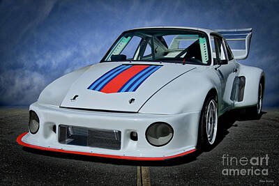 Martini Royalty-Free and Rights-Managed Images - 1972 Porsche 911-901 GT Vintage Race Car by Dave Koontz