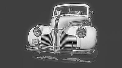 Cities Royalty Free Images - 1940 Pontiac 21c Royalty-Free Image by Cathy Anderson
