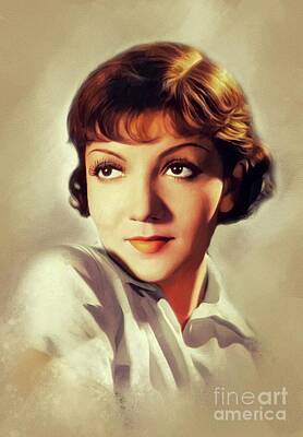 Christmas In The City - Claudette Colbert, Vintage Actress by Esoterica Art Agency