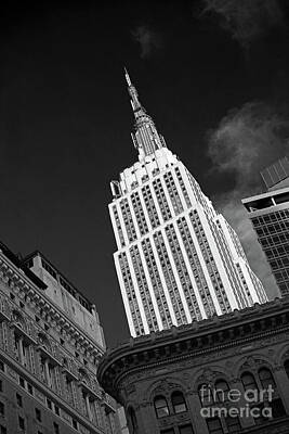 Abstract Skyline Photos - Empire State Building by Tony Cordoza