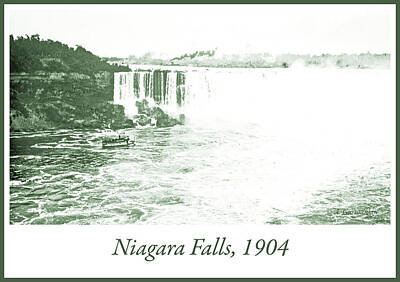 Queen Rights Managed Images - Niagara Falls Ferry Boat, 1904, Vintage Photograph Royalty-Free Image by A Macarthur Gurmankin