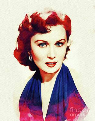 Door Locks And Handles Rights Managed Images - Rhonda Fleming, Vintage Actress Royalty-Free Image by Esoterica Art Agency