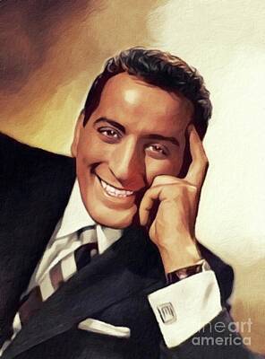 Recently Sold - Music Paintings - Tony Bennett, Music Legend by Esoterica Art Agency