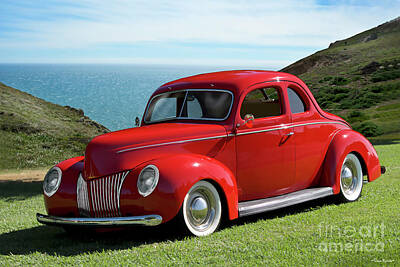 Travel Luggage Royalty Free Images - 1939 Ford Deluxe Coupe Royalty-Free Image by Dave Koontz