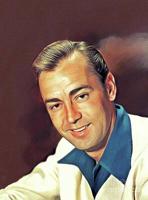 Celebrities Royalty-Free and Rights-Managed Images - Alan Ladd, Vintage Actor by Esoterica Art Agency
