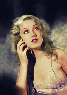 Coffee Royalty Free Images - Fay Wray, Vintage Scream Queen Royalty-Free Image by Esoterica Art Agency
