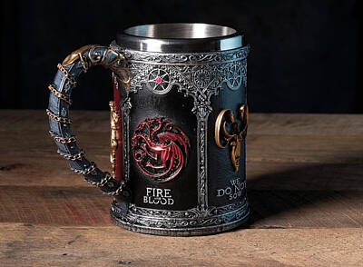 Travel - Fire and Blood tankard from Game of Thrones series by Steven Heap