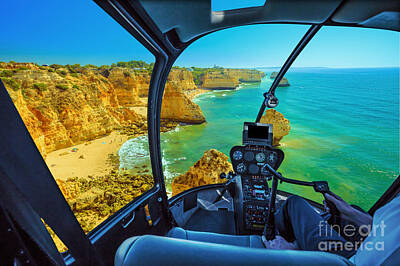 Fromage - Helicopter on Ponta da Piedade by Benny Marty