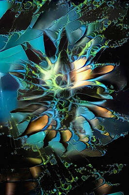 Abstract Flowers Digital Art - Lotus Flower by Bruce Rolff