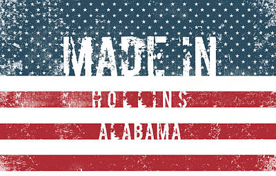 Digital Art Royalty Free Images - Made in Hollins, Alabama Royalty-Free Image by Tinto Designs