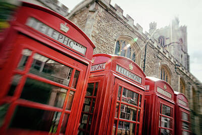 Landmarks Royalty Free Images - Telephone Booth Royalty-Free Image by Chevy Fleet