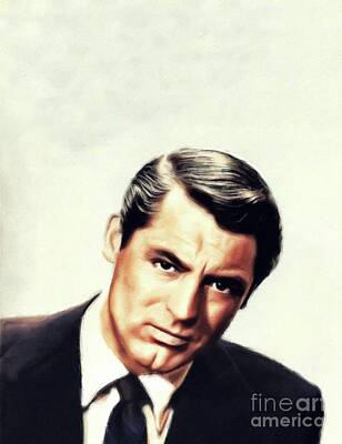 Pretty In Pink Royalty Free Images - Cary Grant, Hollywood Legend Royalty-Free Image by Esoterica Art Agency