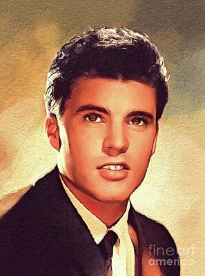 Music Paintings - Ricky Nelson, Music Legend by Esoterica Art Agency
