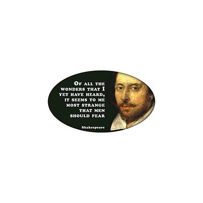 Mother And Child Paintings - Of all the wonders #shakespeare #shakespearequote by TintoDesigns