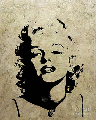 Actors Digital Art - Marilyn Monroe by Edit Voros