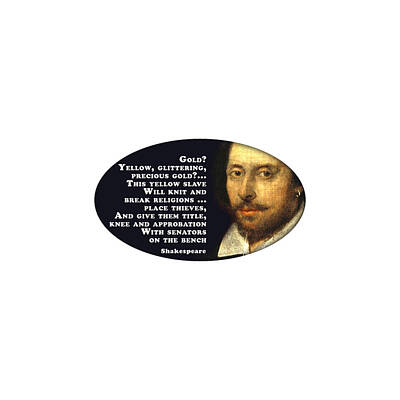 Art History Meets Fashion Rights Managed Images - Gold? #shakespeare #shakespearequote Royalty-Free Image by TintoDesigns
