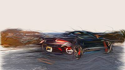 Studio Graphika Literature Rights Managed Images - Aston Martin Vantage GT Drawing Royalty-Free Image by CarsToon Concept