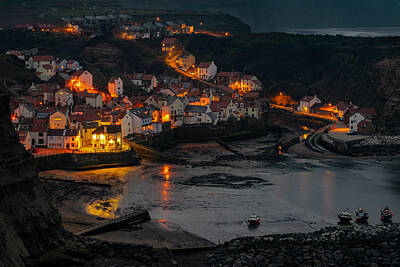 Music Baby - The beautiful fishing village of Staithes in England. by George Afostovremea