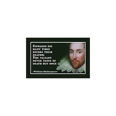 Abstract Ink Paintings -  The valiant never taste of death but once #shakespeare #shakespearequote by TintoDesigns