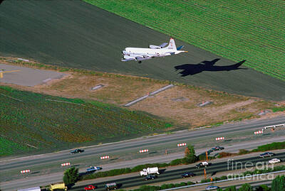 Classical Masterpiece Still Life Paintings - A Landing P-3V at Moffett Field by Wernher Krutein
