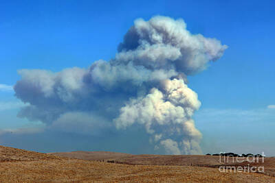 Nirvana - A looming Pyrocumulus Cloud over Santa Rosa, Sonoma County Fires by Wernher Krutein