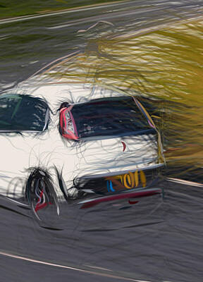 Dainty Daisies Rights Managed Images - Abarth Punto Evo  3582 Royalty-Free Image by CarsToon Concept