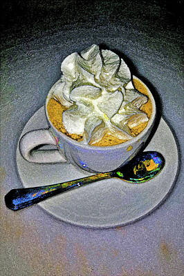 Travel Pics Digital Art - about LOVE. Coffee with cream by Andy i Za