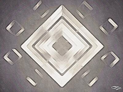 Curated Travel Chargers - Abstract Diamond 9 by Douglas Brown