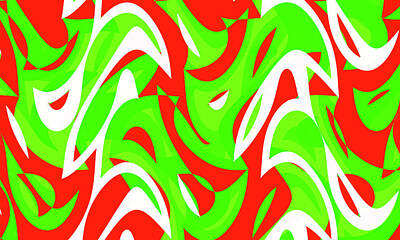 Abstract Royalty-Free and Rights-Managed Images - Abstract Waves Painting 0012709 by CarsToon Concept