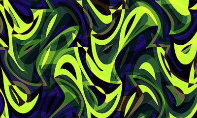Grateful Dead Royalty Free Images - Abstract Waves Painting 002717 Royalty-Free Image by CarsToon Concept