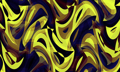Old Masters Royalty Free Images - Abstract Waves Painting 004830 Royalty-Free Image by CarsToon Concept