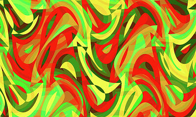 On Trend Breakfast Royalty Free Images - Abstract Waves Painting 00675 Royalty-Free Image by CarsToon Concept